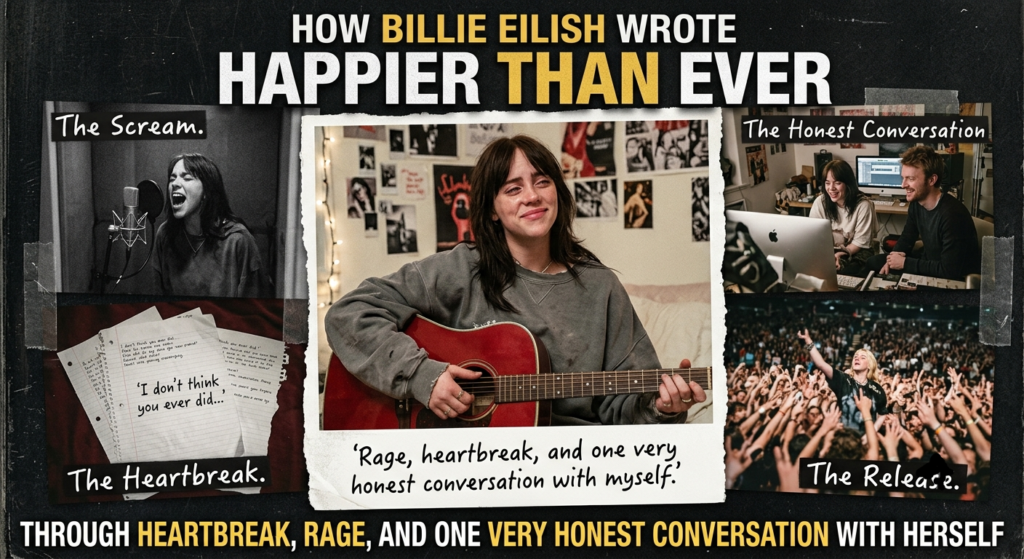 How Billie Eilish Wrote Happier Than Ever Through Heartbreak, Rage, and One Very Honest Conversation With Herself